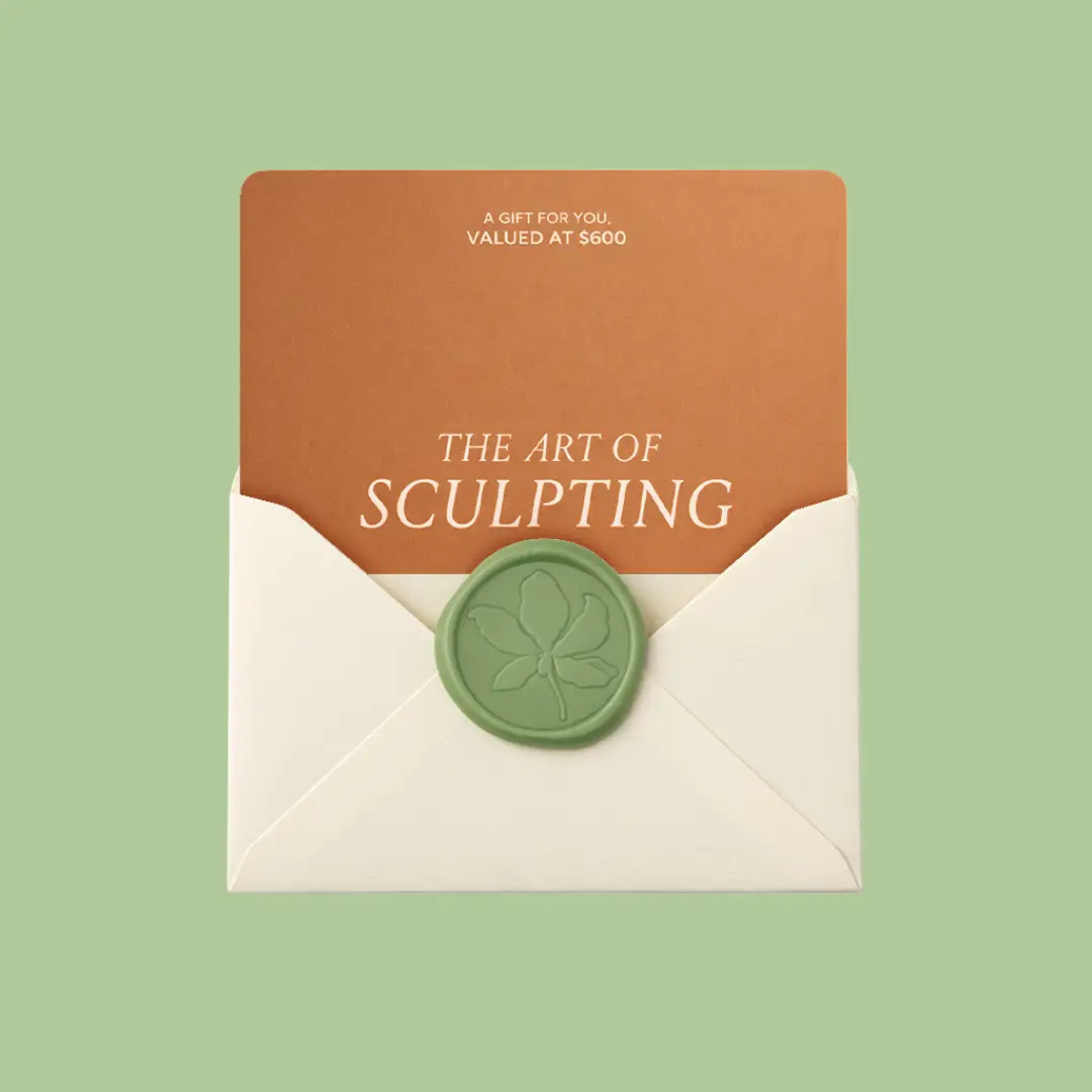 The Sculpt Card in its envelope, valued at $600