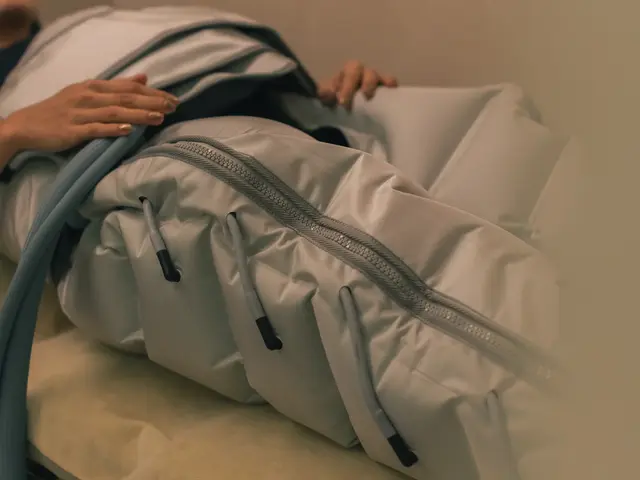 A client lying back during a BodySculptor session